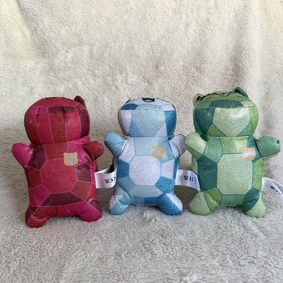 Aphmau Meemeows Lot Of 3 Mystery Gem Plush Ruby Diamond Emerald 7” Toy - Picture 4 of 5